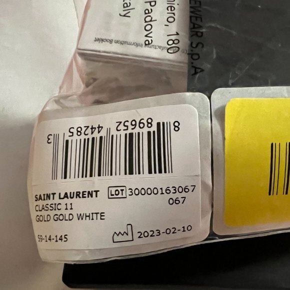 SAINT LAURENT CLASSIC 11 067 Men's Sunglasses 59-14-145 XL - Picture 7 of 7